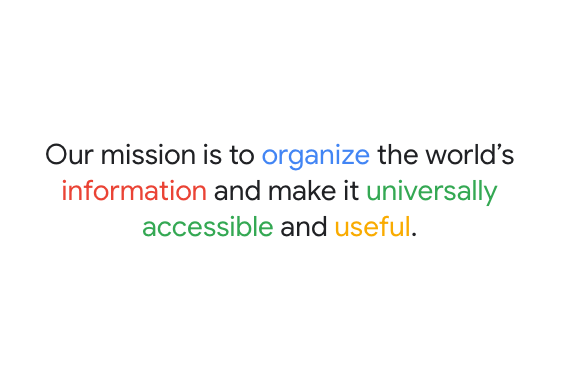 GoogleMissionStatement